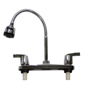 Mezclador Lavaplatos Mesa 8" Cuello Flexible